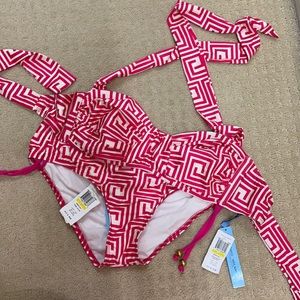Antonio Melani bikini. Pink and white.